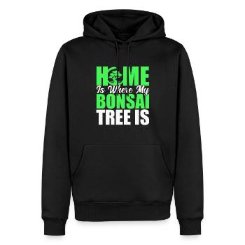 Bonsai Baum Geschenk Japan Bonsai Garten - Männer Premium Bio Hoodie - Schwarz - Vorne - Nico (187cm)
