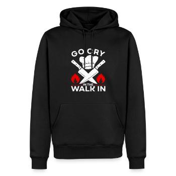 Lustiges Geschenk Küchenchef - Männer Premium Bio Hoodie - Schwarz - Vorne - Nico (187cm)