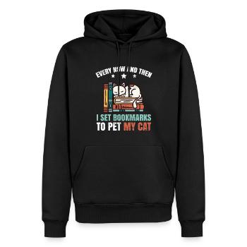 Lehrer Für Bibliothekar - Männer Premium Bio Hoodie - Schwarz - Vorne - Nico (187cm)