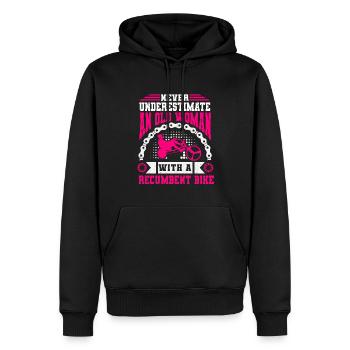 Liegerad Liegeradfahrer Radfahrer - Männer Premium Bio Hoodie - Schwarz - Vorne - Nico (187cm)