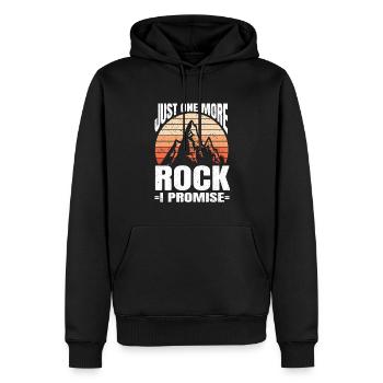 Géologue de la géologie collectrice de roches - Sweat à capuche Premium bio Homme - noir - Devant - Nico (187cm)