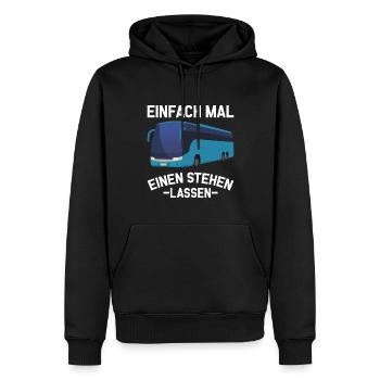 Beste Busfahrer Reisebus Bus fahren - Männer Premium Bio Hoodie - Schwarz - Vorne - Nico (187cm)