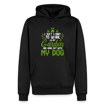 Pflanzen Gartenarbeit Gärtner Landschaftsarchitekt - Männer Premium Bio Hoodie - Schwarz - Vorne - Nico (187cm)