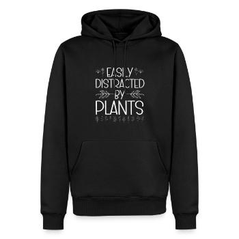 Pflanzen Gartenarbeit Gärtner Landschaftsarchitekt - Männer Premium Bio Hoodie - Schwarz - Vorne - Nico (187cm)