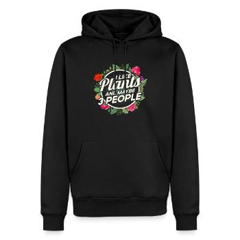 Pflanzen Gartenarbeit Gärtner Landschaftsarchitekt - Männer Premium Bio Hoodie - Schwarz - Vorne - Nico (187cm)