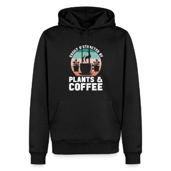 Pflanzen Gartenarbeit Gärtner Landschaftsarchitekt - Männer Premium Bio Hoodie - Schwarz - Vorne - Nico (187cm)