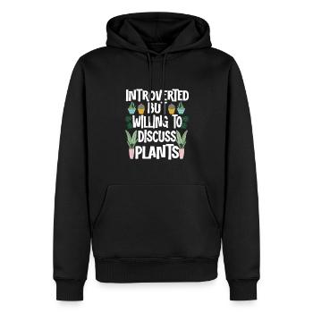 Pflanzen Gartenarbeit Gärtner Landschaftsarchitekt - Männer Premium Bio Hoodie - Schwarz - Vorne - Nico (187cm)