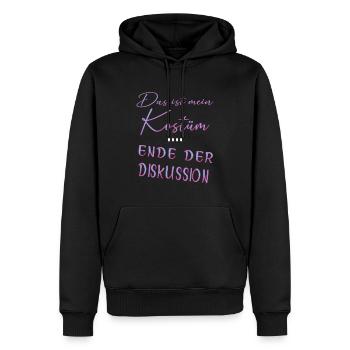 Das ist mein Kostüm I Karneval Faschingsmuffel - Männer Premium Bio Hoodie - Schwarz - Vorne - Nico (187cm)