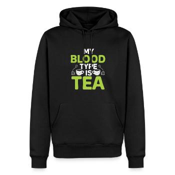 Teetrinker Geschenk Tasse Tee Liebhaber - Männer Premium Bio Hoodie - Schwarz - Vorne - Nico (187cm)