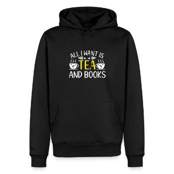 Teetrinker Geschenk Tasse Tee Liebhaber - Männer Premium Bio Hoodie - Schwarz - Vorne - Nico (187cm)