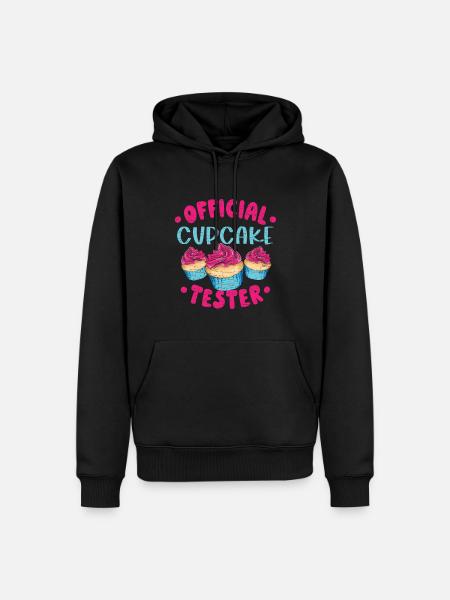 Cupcake - Männer Premium Bio Hoodie - Schwarz