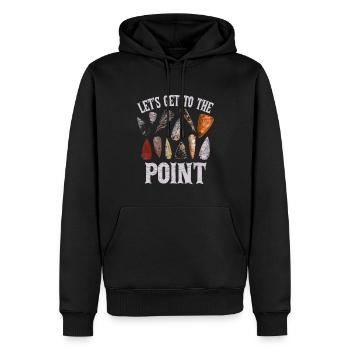 Arrowhead Hunter Pfeilspitze Geschenk - Männer Premium Bio Hoodie - Schwarz - Vorne - Nico (187cm)
