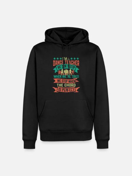 Tanzlehrer Tänzer Tanzen - Männer Premium Bio Hoodie - Schwarz