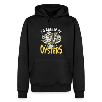 Meeresfrüchte Liebhaber Geschenk Meeresfrucht - Männer Premium Bio Hoodie - Schwarz - Vorne - Nico (187cm)