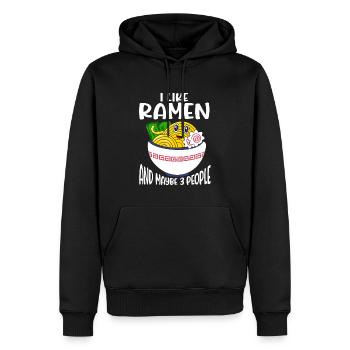Ramen Nudelsuppe Japanische Kawaii Geschenk Ramen - Männer Premium Bio Hoodie - Schwarz - Vorne - Nico (187cm)