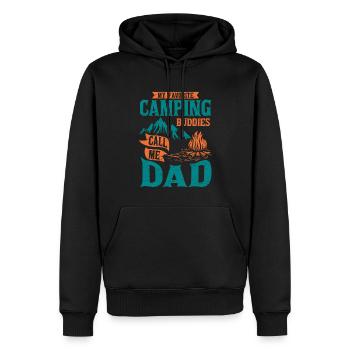 Camping Papa Camper - Männer Premium Bio Hoodie - Schwarz - Vorne - Nico (187cm)