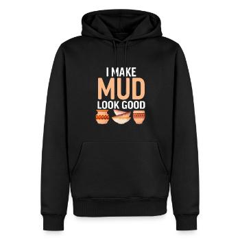 Ceramic Oven Cermaicist Ceramic Clay Oven Pot - Men’s Premium Organic Hoodie - black - Front - Nico (187cm)
