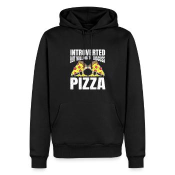 Introverted Gift Sarcastic Introverted - Men’s Premium Organic Hoodie - black - Front - Nico (187cm)