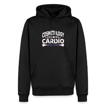 Kosmetologie Geschenk Kosmetikerin - Männer Premium Bio Hoodie - Schwarz - Vorne - Nico (187cm)