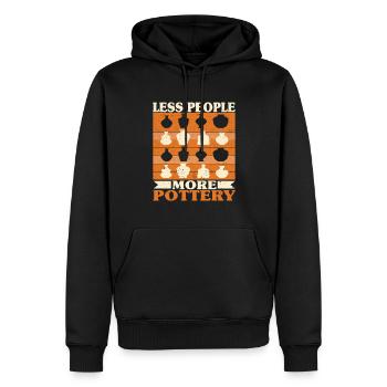 Ceramic Oven Cermaicist Ceramic Clay Oven Pot - Men’s Premium Organic Hoodie - black - Front - Nico (187cm)