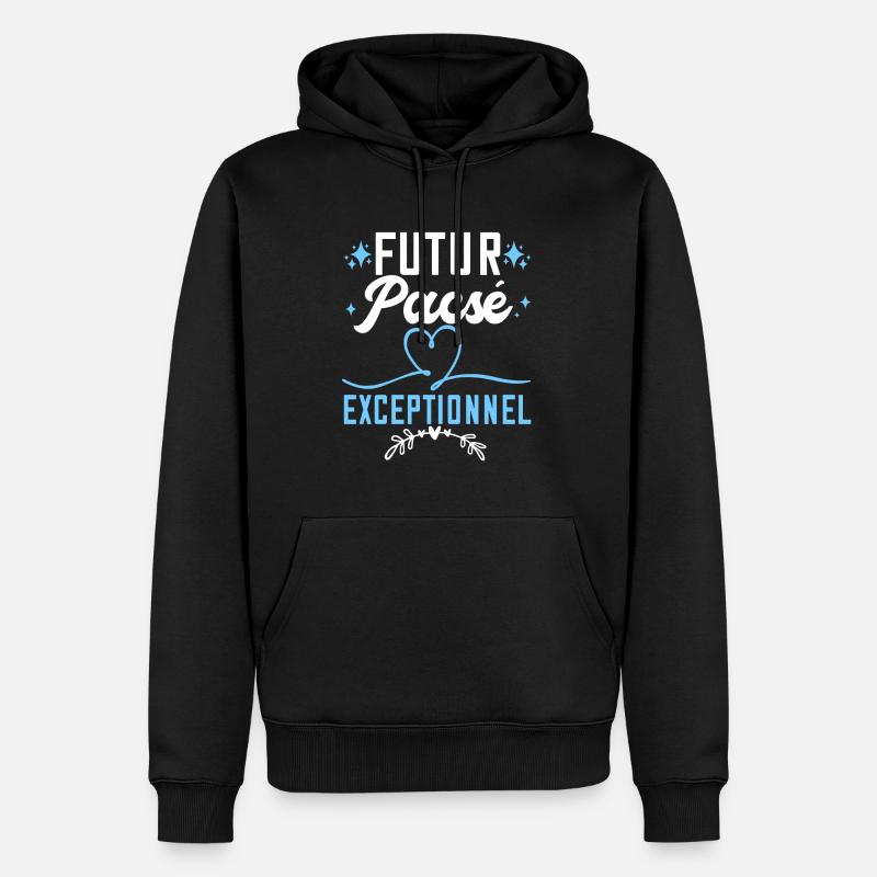 Futur Pacsé Exceptionnel - Sweat à capuche Premium bio Homme - noir