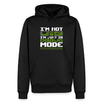 Pas paresseux en mode de débogage Code de programmation de l’algorithme - Sweat à capuche Premium bio Homme - noir - Devant - Nico (187cm)