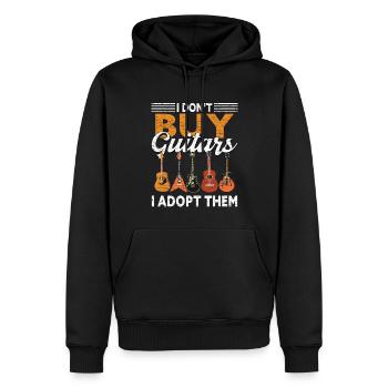 Bassgitarre Bassist Gitarrist - Männer Premium Bio Hoodie - Schwarz - Vorne - Nico (187cm)