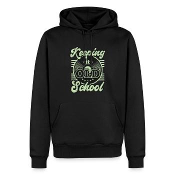 Vinyl Schallplatte Musik Geschenk - Männer Premium Bio Hoodie - Schwarz - Vorne - Nico (187cm)