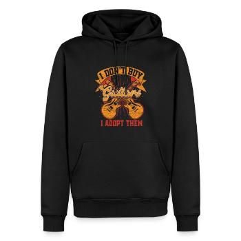 Gitarrenspieler Gitarre Gitarrist - Männer Premium Bio Hoodie - Schwarz - Vorne - Nico (187cm)
