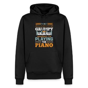 Pianist Klavier Klavierspieler - Männer Premium Bio Hoodie - Schwarz - Vorne - Nico (187cm)