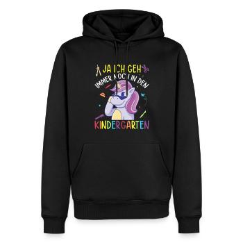 Erzieherin Kita Kindergärtnerin Kiga - Männer Premium Bio Hoodie - Schwarz - Vorne - Nico (187cm)