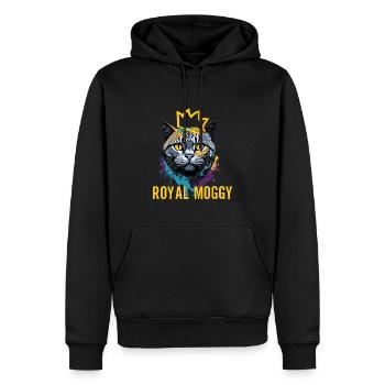 Splash Art Royal Britisches Moggy Expression Design - Männer Premium Bio Hoodie - Schwarz - Vorne - Nico (187cm)