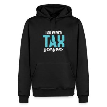 Saison des impôts Journée de l’impôt sur les dons de comptables CPA - Sweat à capuche Premium bio Homme - noir - Devant - Nico (187cm)
