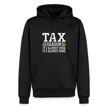 Saison des impôts Journée de l’impôt sur les dons de comptables CPA - Sweat à capuche Premium bio Homme - noir - Devant - Nico (187cm)