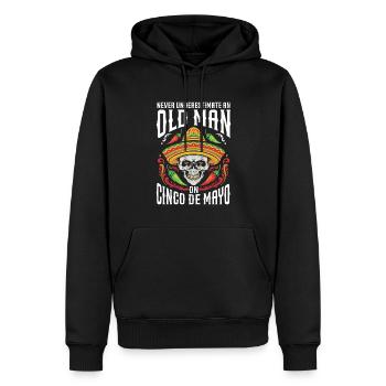 Cinco De Mayo Parti mexicain Cinco De Mayo - Sweat à capuche Premium bio Homme - noir - Devant - Nico (187cm)