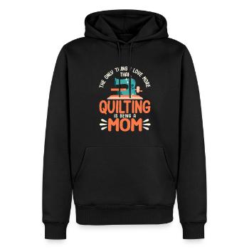 Quilten Geschenk Nähen Stricken Quilter - Männer Premium Bio Hoodie - Schwarz - Vorne - Nico (187cm)