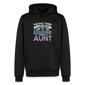 Quilten Geschenk Nähen Stricken Quilter - Männer Premium Bio Hoodie - Schwarz - Vorne - Nico (187cm)