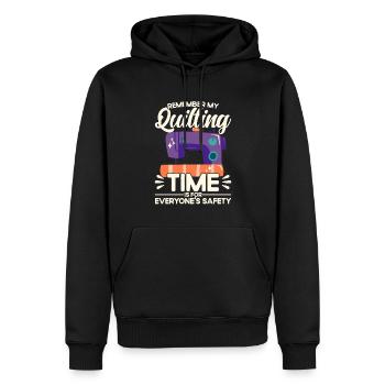 Quilten Geschenk Nähen Stricken Quilter - Männer Premium Bio Hoodie - Schwarz - Vorne - Nico (187cm)