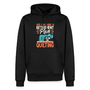 Quilten Geschenk Nähen Stricken Quilter - Männer Premium Bio Hoodie - Schwarz - Vorne - Nico (187cm)