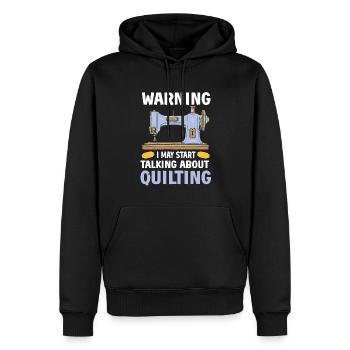 Quilten Geschenk Nähen Stricken Quilter - Männer Premium Bio Hoodie - Schwarz - Vorne - Nico (187cm)