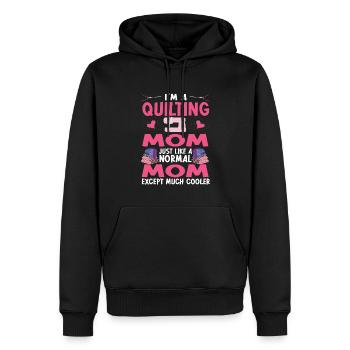 Quilten Geschenk Nähen Stricken Quilter - Männer Premium Bio Hoodie - Schwarz - Vorne - Nico (187cm)