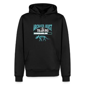 Archéologue Gift Archéologie - Sweat à capuche Premium bio Homme - noir - Devant - Nico (187cm)