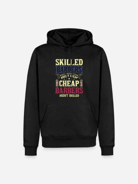 Barber Friseur Friseuse - Männer Premium Bio Hoodie - Schwarz