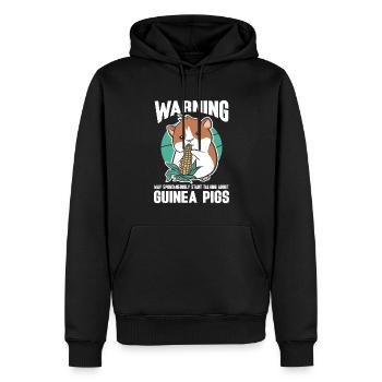Meerschweinchen Geschenk Haustier Meerschweinchen - Männer Premium Bio Hoodie - Schwarz - Vorne - Nico (187cm)