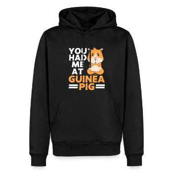 Meerschweinchen Geschenk Haustier Meerschweinchen - Männer Premium Bio Hoodie - Schwarz - Vorne - Nico (187cm)