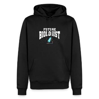 Biologiste Cadeau Biologie - Sweat à capuche Premium bio Homme - noir - Devant - Nico (187cm)