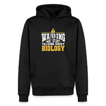 Biologiste Cadeau Biologie - Sweat à capuche Premium bio Homme - noir - Devant - Nico (187cm)