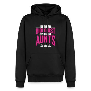 Biologiste Cadeau Biologie - Sweat à capuche Premium bio Homme - noir - Devant - Nico (187cm)