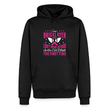 Mason Gift Profession Saying Mason - Men’s Premium Organic Hoodie - black - Front - Nico (187cm)