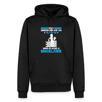 Mason Gift Profession Saying Mason - Men’s Premium Organic Hoodie - black - Front - Nico (187cm)